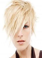 fryzury krótkie włosy blond , galeria zdjęć numer zdjęcia z fryzurką dla kobiet to:  64